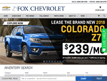 Tablet Screenshot of foxchevrolet.com
